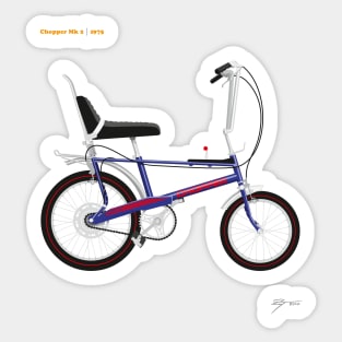 Classic Raleigh Chopper Mk 2 (Ultra Violet) Sticker